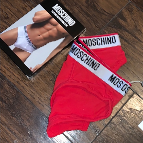 New moschino red logo brief underwear size small - Picture 8 of 8